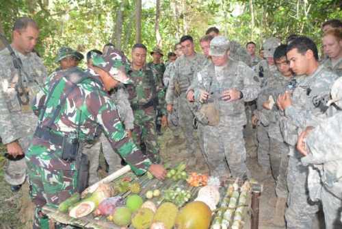 Latihan Bersama, Anggota TNI Ajari Tentara AS Jinakkan Ular