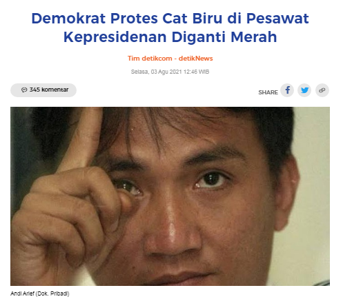 [Cek Fakta] Demokrat Protes Pesawat Warna Merah Putih Melintas di Hambalang? Ini Faktanya