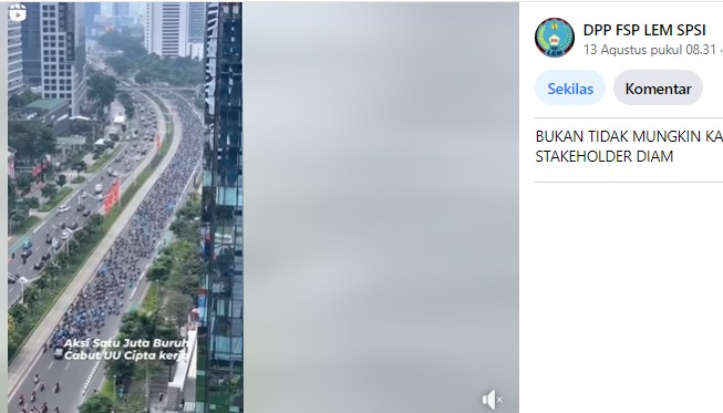 [Cek Fakta] Video Aksi Protes Melonjaknya Harga Energi? Ini Faktanya