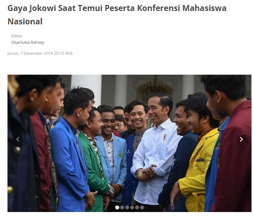 [Cek Fakta] Foto Jokowi Terima Langsung Sejumlah Mahasiswa Dengarkan Aspirasi Rakyat soal Demo BBM? Ini Faktanya