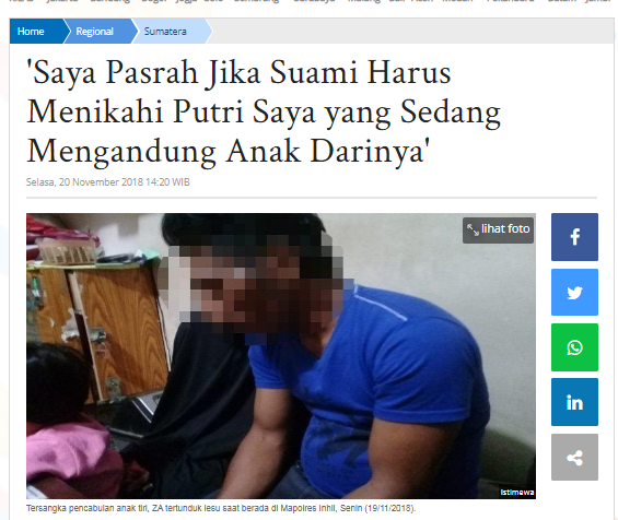 [Cek Fakta] Seorang Ayah Kandung Nikahi Putrinya Sang Ibu Pasrah? Ini Faktanya