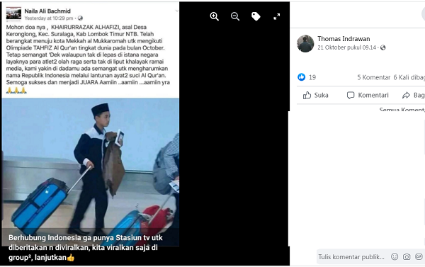 [Cek Fakta] Benarkah Negara Cuek kepada Penghafal Alquran asal NTB Ini? Simak Faktanya