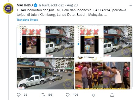 [Cek Fakta] Video Duel Anggota TNI versus Tim Buser Polres gegara Senggolan Mobil? Ini Faktanya