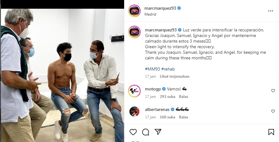 Dapat Izin Dokter, Marquez Comeback di Misano?