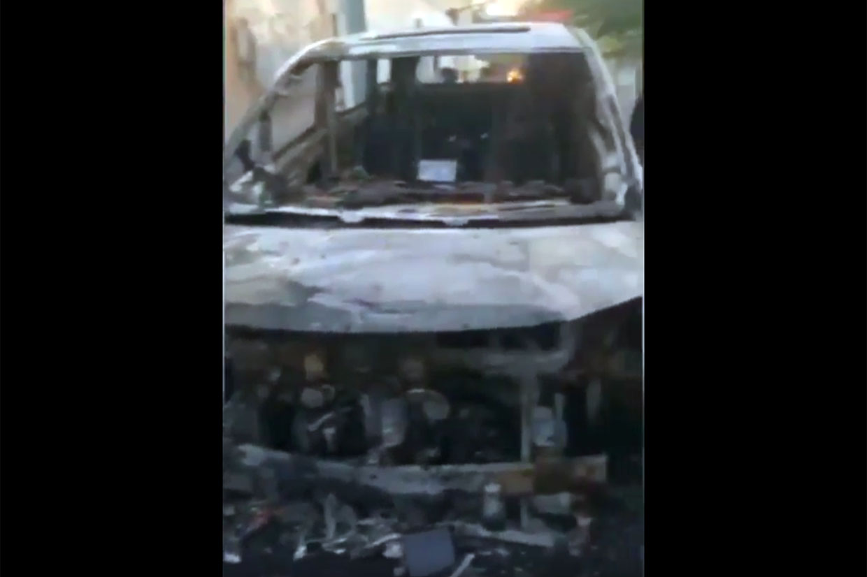 Mobil Via Vallen Dibakar Orang Tak Dikenal