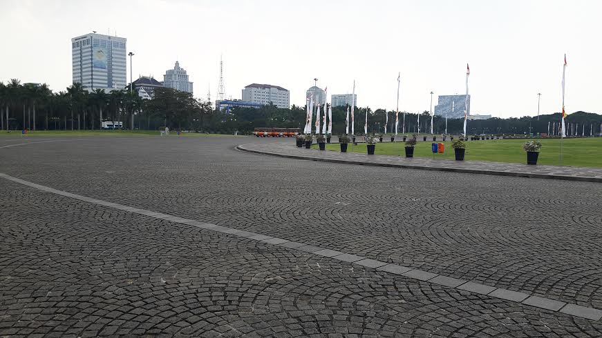'Garis Tangan' Monas di Usia Jakarta ke-489