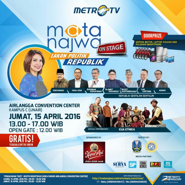 Hujan Lebat, Penonton Mata Najwa on Stage Tetap Semangat