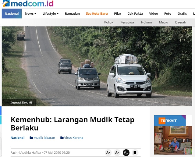 [Cek Fakta] Beredar Video Pemerintah Putuskan tak Larang Mudik? Ini Faktanya