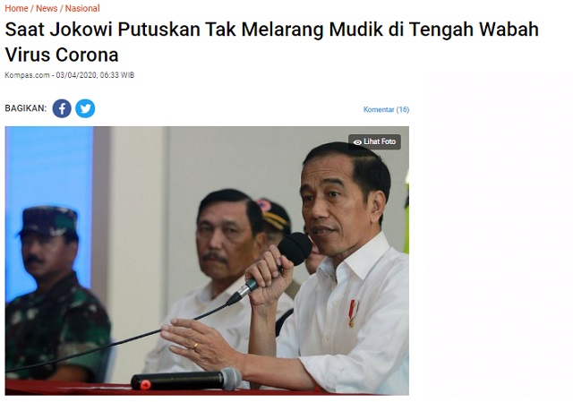 [Cek Fakta] Beredar Video Pemerintah Putuskan tak Larang Mudik? Ini Faktanya