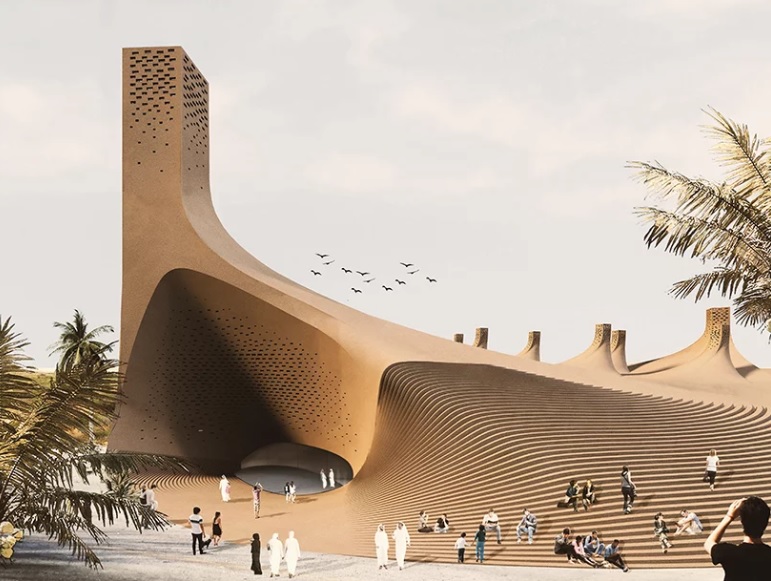 Museum dengan Menara Angin di Uni Emirat Arab