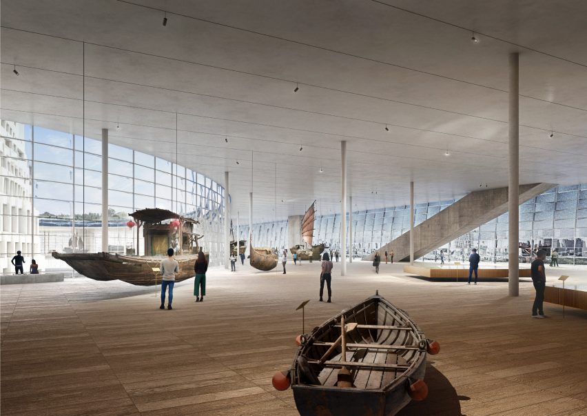 Museum Berbentuk Kapal di Sungai Buatan Terpanjang
