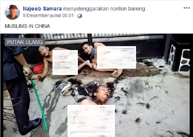 [Cek Fakta] Muslim Uighur Ditelanjangi dan Dicambuk Aparat Tiongkok? Ini Faktanya