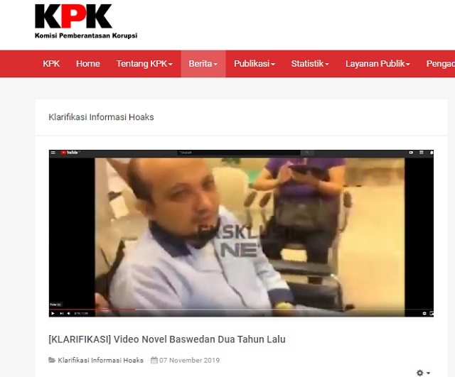 [Cek Fakta] Video Ini Dijadikan Dasar Meragukan Mata Novel Baswedan Rusak? Simak Faktanya