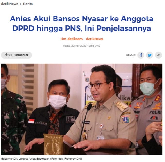 [Cek Fakta] Bansos dari Anies juga <i>Nyasar</i> ke Kim Jong Un dan Donald Trump? Ini Faktanya