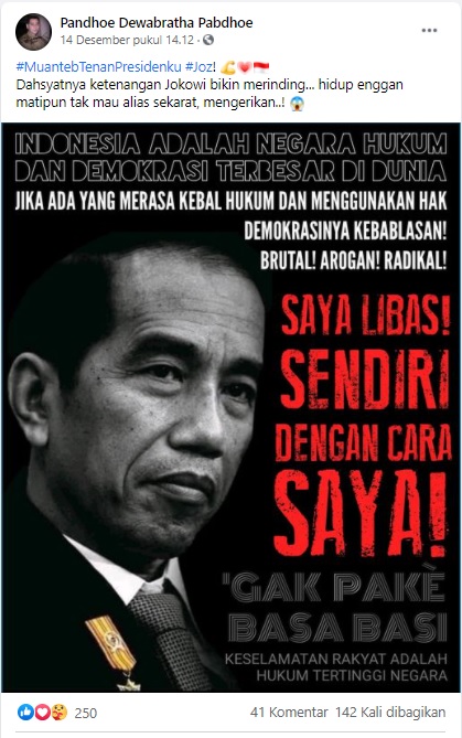 Cek Fakta Ancaman Jokowi Ke Kelompok Radikal Saya Libas Sendiri Dengan Cara Saya Ini Faktanya