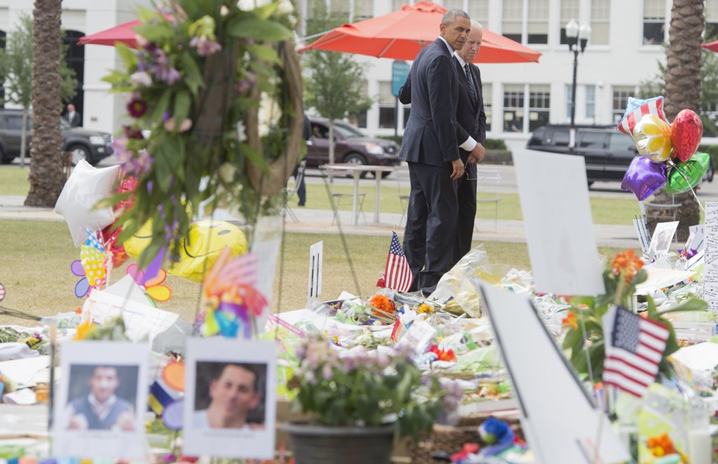 Obama Kunjungi Korban Penembakan Orlando