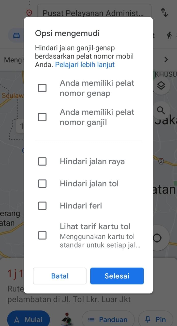 Makin Lengkap, Google Maps Bisa Cek Tarif Tol Indonesia