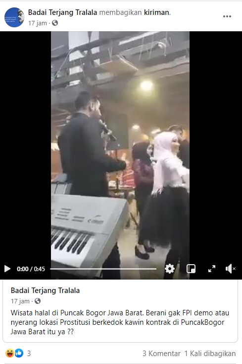 [Cek Fakta] Video Warga Arab Gelar Pesta di Puncak Bogor? Ini Faktanya