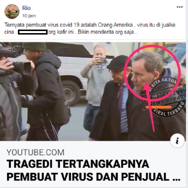 [Cek Fakta] Orang Amerika Bikin Virus Korona dan Dijual ke Tiongkok? Ini Faktanya