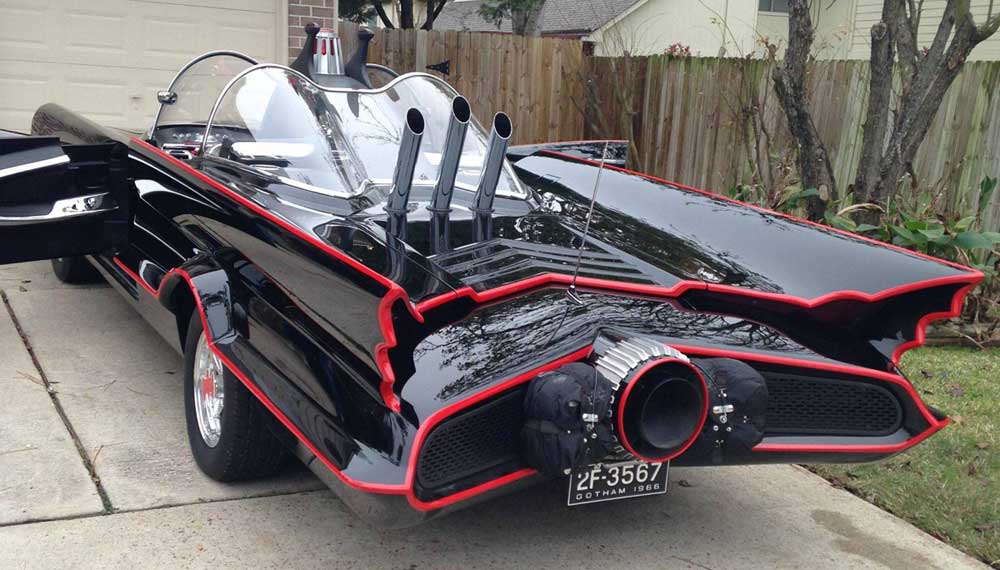 Replika Batmobile 1966 asal Texas, Digarap Sembilan Tahun