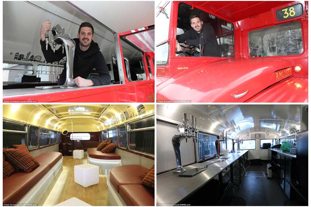 Bus Jadul ini jadi Night Club Berjalan