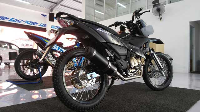 Satria FU150 Trail, Siap Menerjang Lumpur