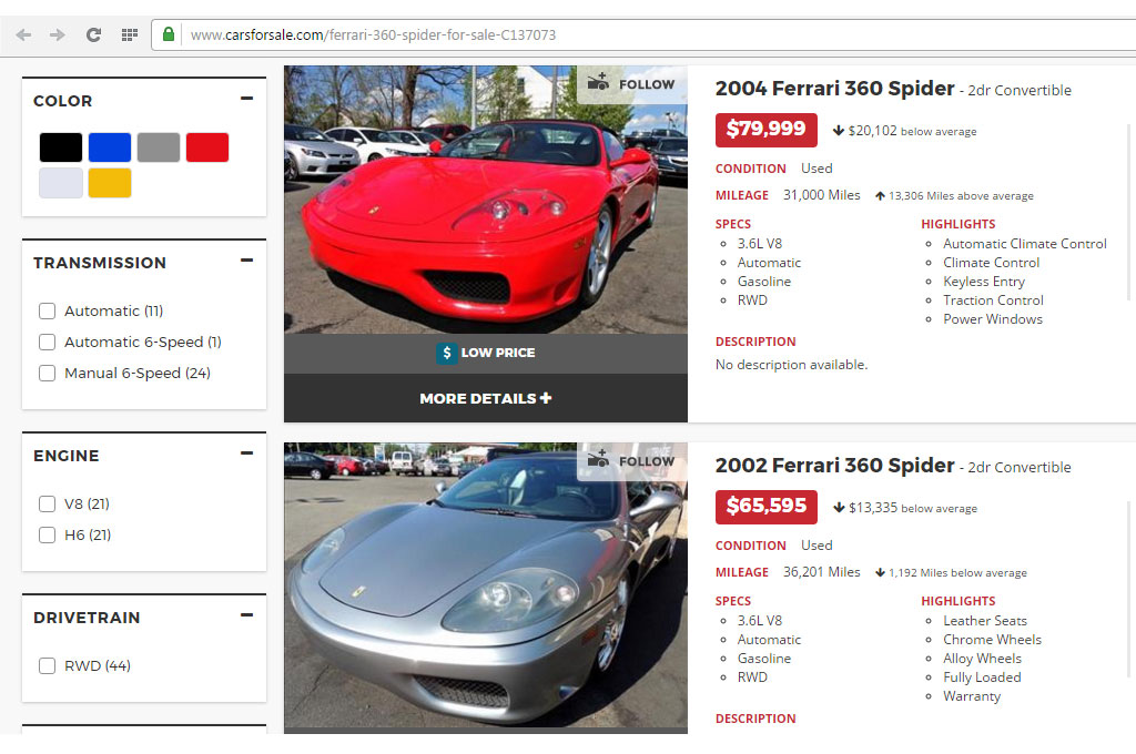 Ferrari 360 Spider Milik David Beckham, Dilelang Hanya Rp1,5 Miliar