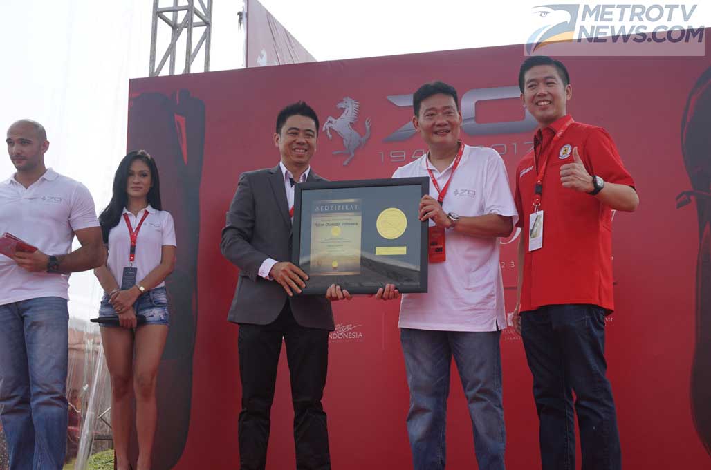 Festival of Speed Ferrari Jakarta, Bukukan Rekor Otomotif Indonesia