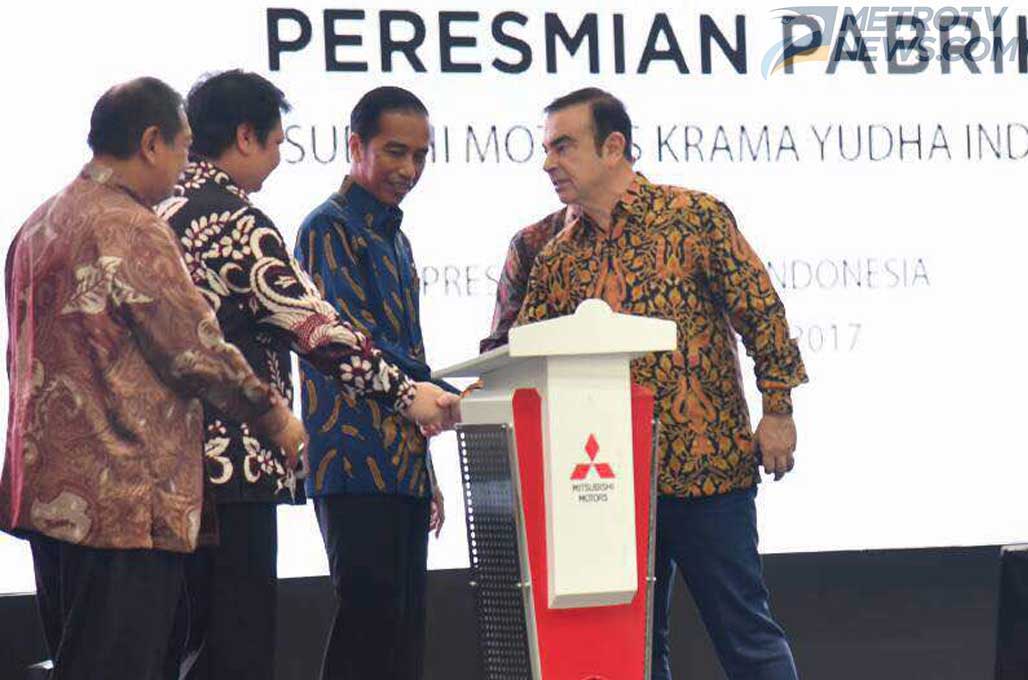 Jokowi Resmikan Pabrik Mitsubishi di Cikarang