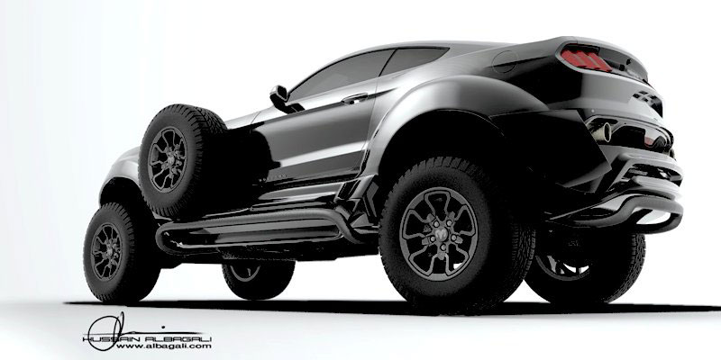 Ford Mustang 4X4, Sedan Garang Spek Padang Pasir