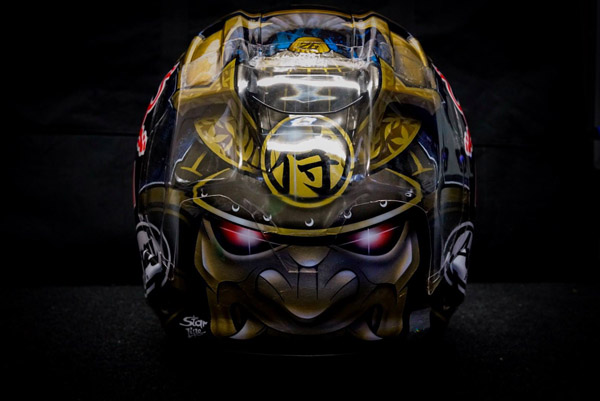 Kerennya Grafis Helm Dani Pedrosa di Motegi