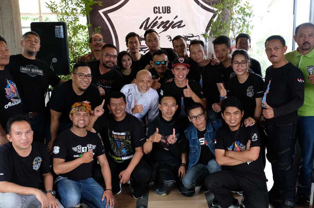 Ali Adrian Sambangi Bikers Cirebon dan Bandung