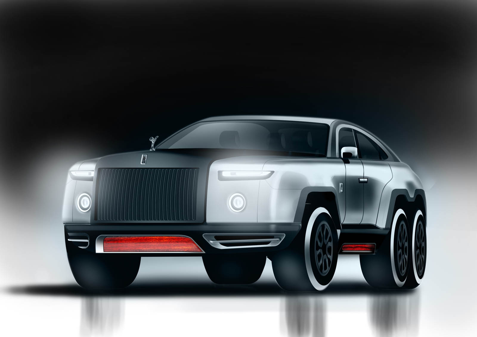 Rolls Royce Enam Roda Konsep Desainer Asal India