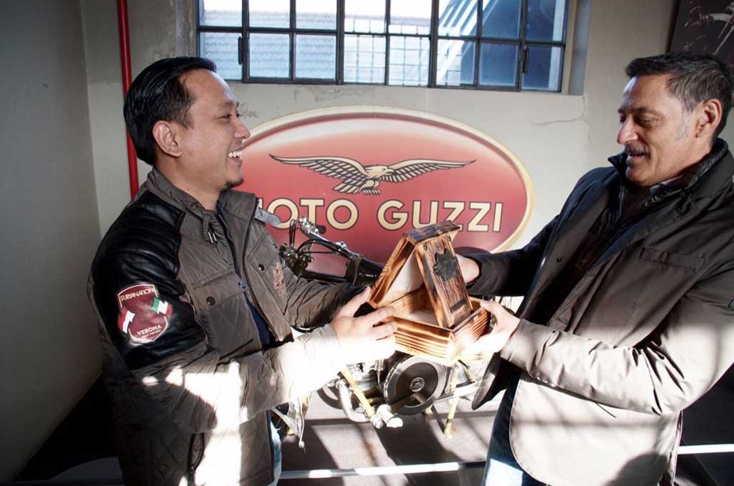 <i>Builder</i> Indonesia Belajar ke Pabrik Moto Guzzi