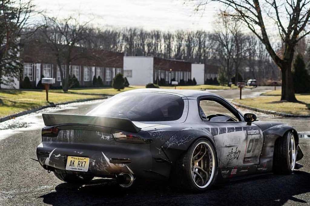 Teknik Wrap Kamuflase Mazda RX-7