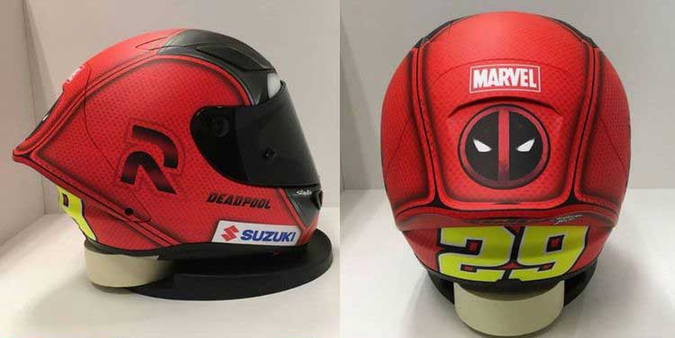 Helm Pembalap Usung Karakter Animasi di MotoGP Prancis