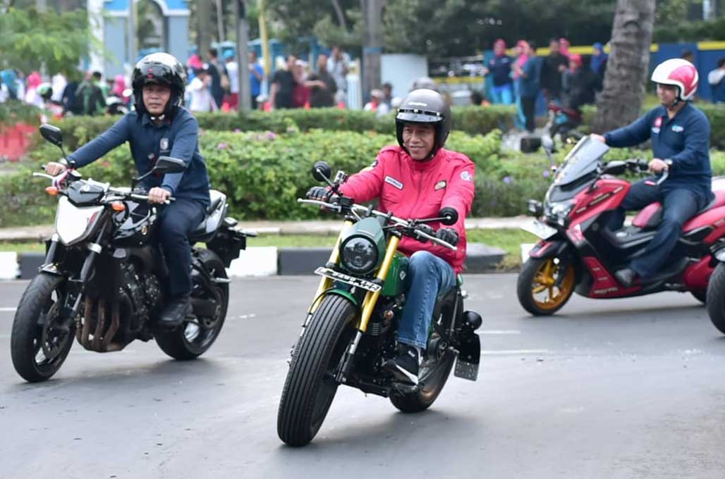 Kerennya Motor Custom Baru Jokowi
