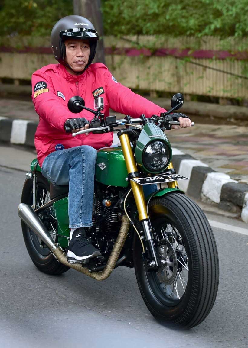 Kerennya Motor Custom Baru Jokowi