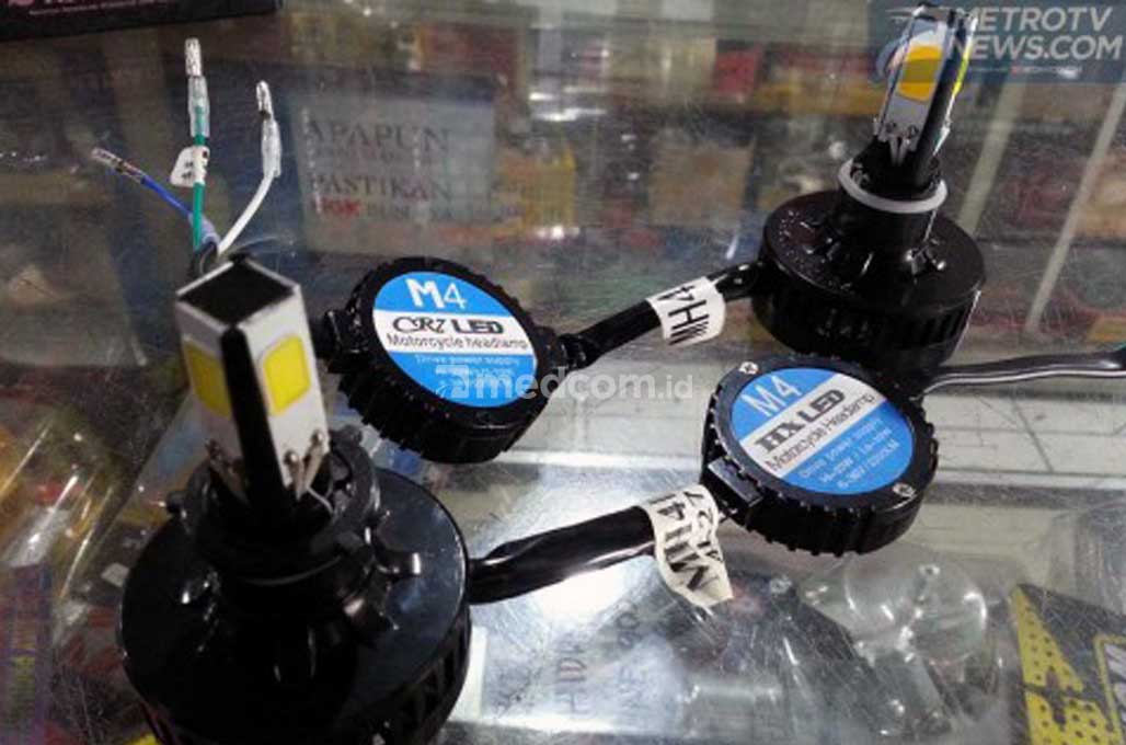 Pasang Lampu LED di Motor, Tak Perlu Ganti Kiprok