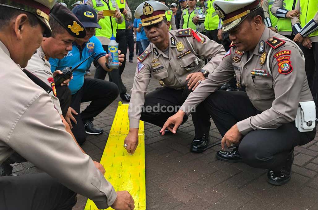 Ranjau Paku Mengintai, Polantas Sarankan Pakai Tyre Seal