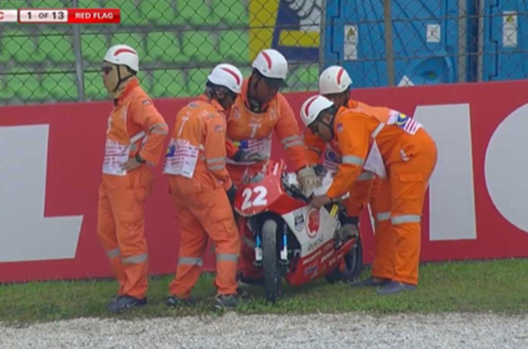 Kondisi Motor Afridza Munandar Usai Kecelakaan Maut di Sepang