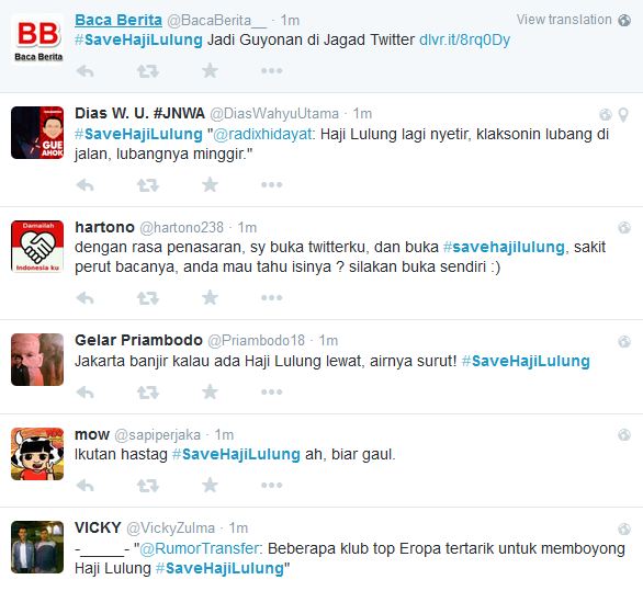 <i>Netizen</i> Olok-Olok Lulung dengan #SaveHajiLulung         