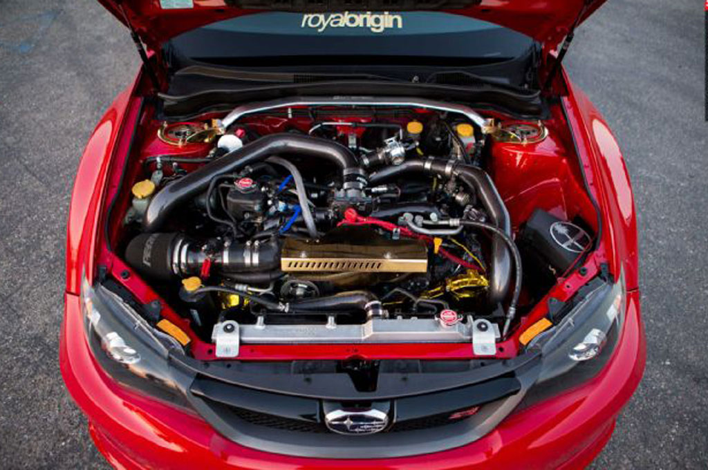 Subaru STI Hatchback 2009, Aplikasi Komponen Big Turbo