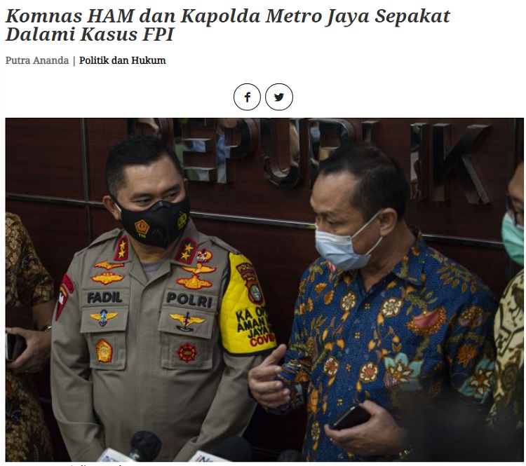 [Cek Fakta] Kapolda Metro Jaya Irjen Fadil Imran Dinonaktifkan? Ini Faktanya