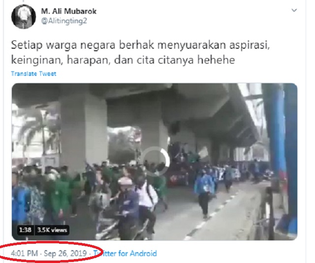 [Cek Fakta] Viral Video Mahasiswa Unjuk Rasa Tuntut Jokowi Mundur di Tengah Pandemi? Ini Faktanya