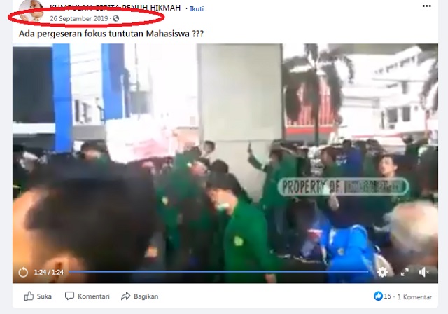 [Cek Fakta] Viral Video Mahasiswa Unjuk Rasa Tuntut Jokowi Mundur di Tengah Pandemi? Ini Faktanya