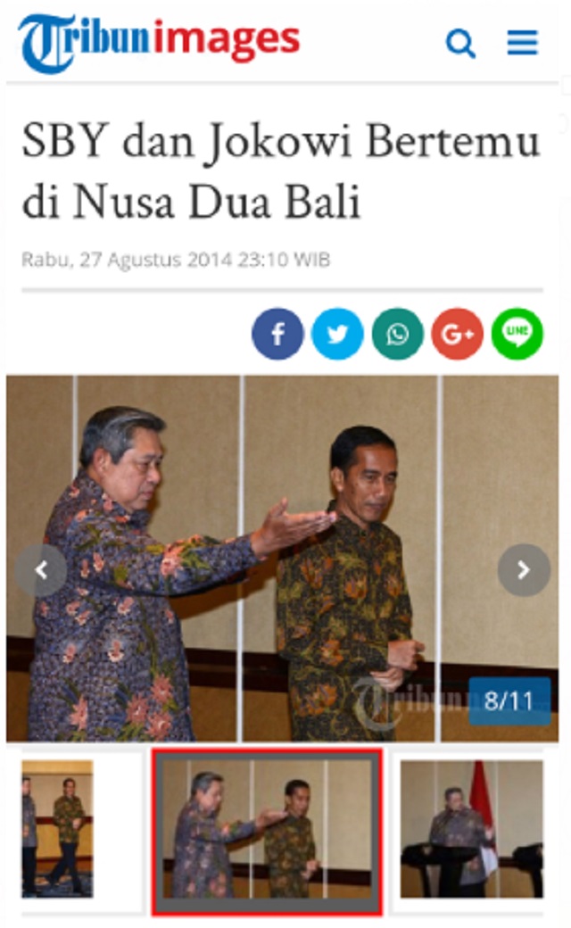 [Cek Fakta] Presiden Jokowi Pamit ke SBY Pulang ke Solo? Ini Faktanya
