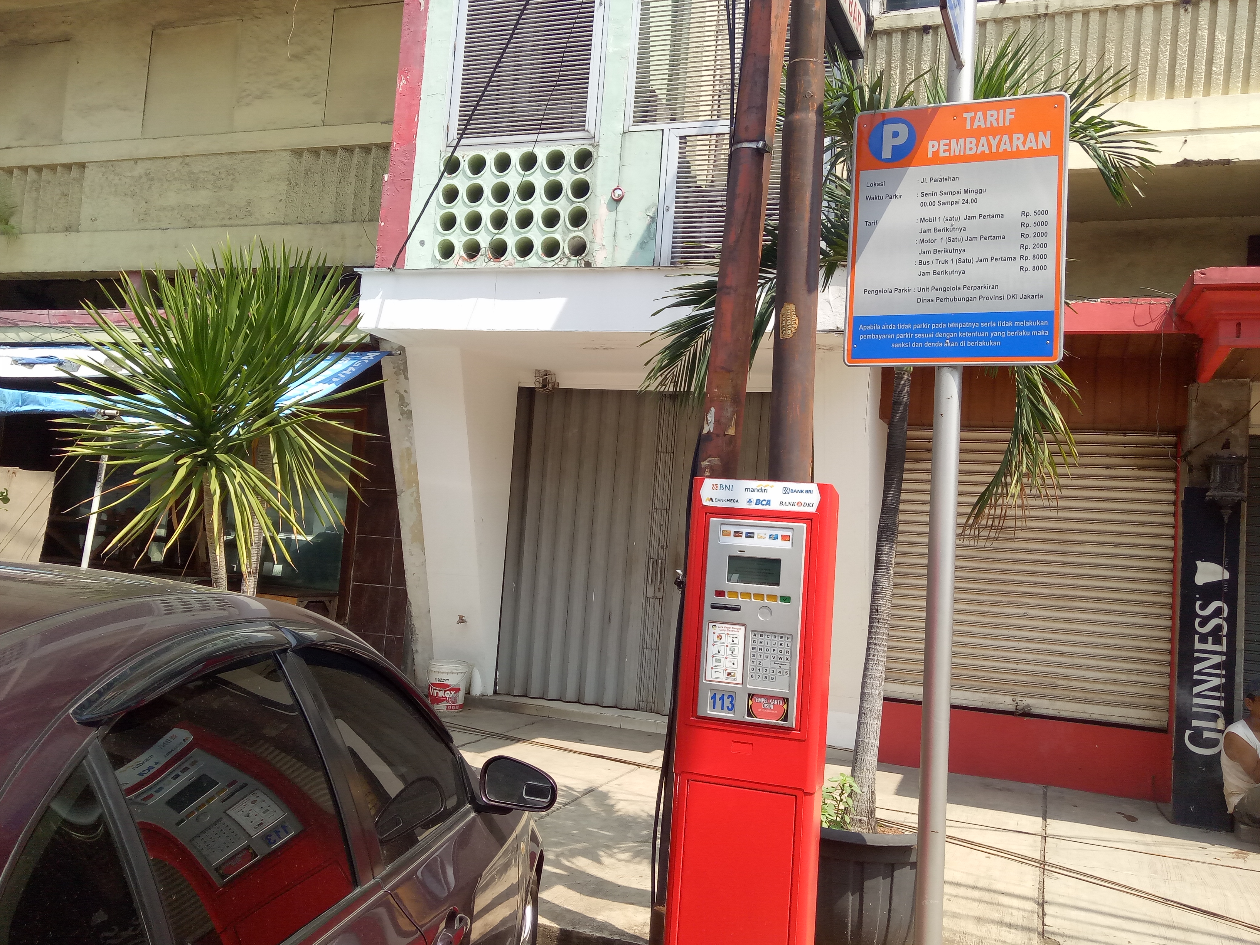 Informasi Kantung dan Tarif Parkir di Kawasan Blok M