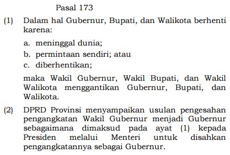 Alasan DPRD Berhentikan Ahok Pakai UU Pilkada