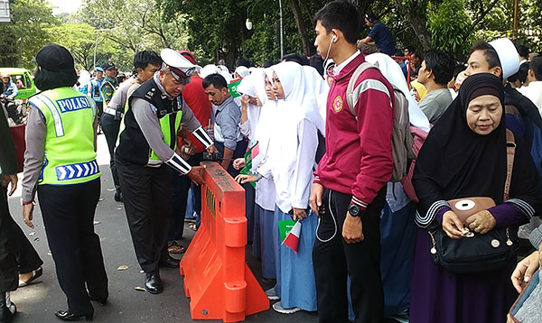 Lalu Lintas di Sekitar Istana Bogor Padat